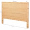 Bali & Pari Adelyn Modern Bohemian Natural Brown Rattan and Mahogany Wood King Size Headboard 235-13174-ZORO - alternate 5